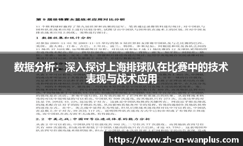数据分析：深入探讨上海排球队在比赛中的技术表现与战术应用